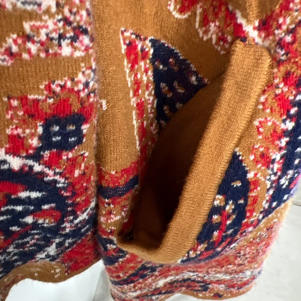 MOTH by Anthropologie Intarsia Blazer Cardigan Sweater - Picture 8 of 12